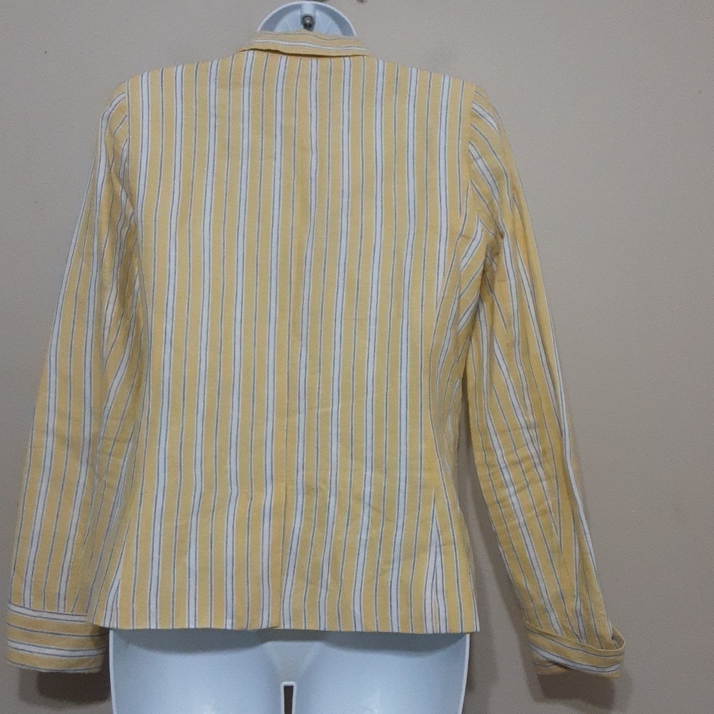 Draper jeams blazer jacket women XS striped lined blend casual office career - Picture 4 of 9